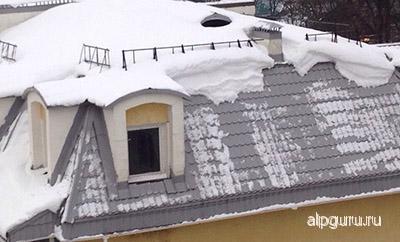 Высота снежного покрова на крыше